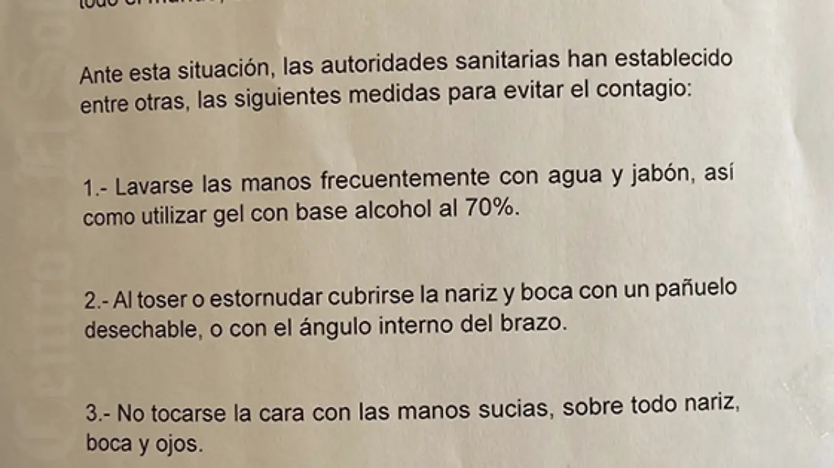 Medidas de prevención coronavirus Congreso del estado Ags.