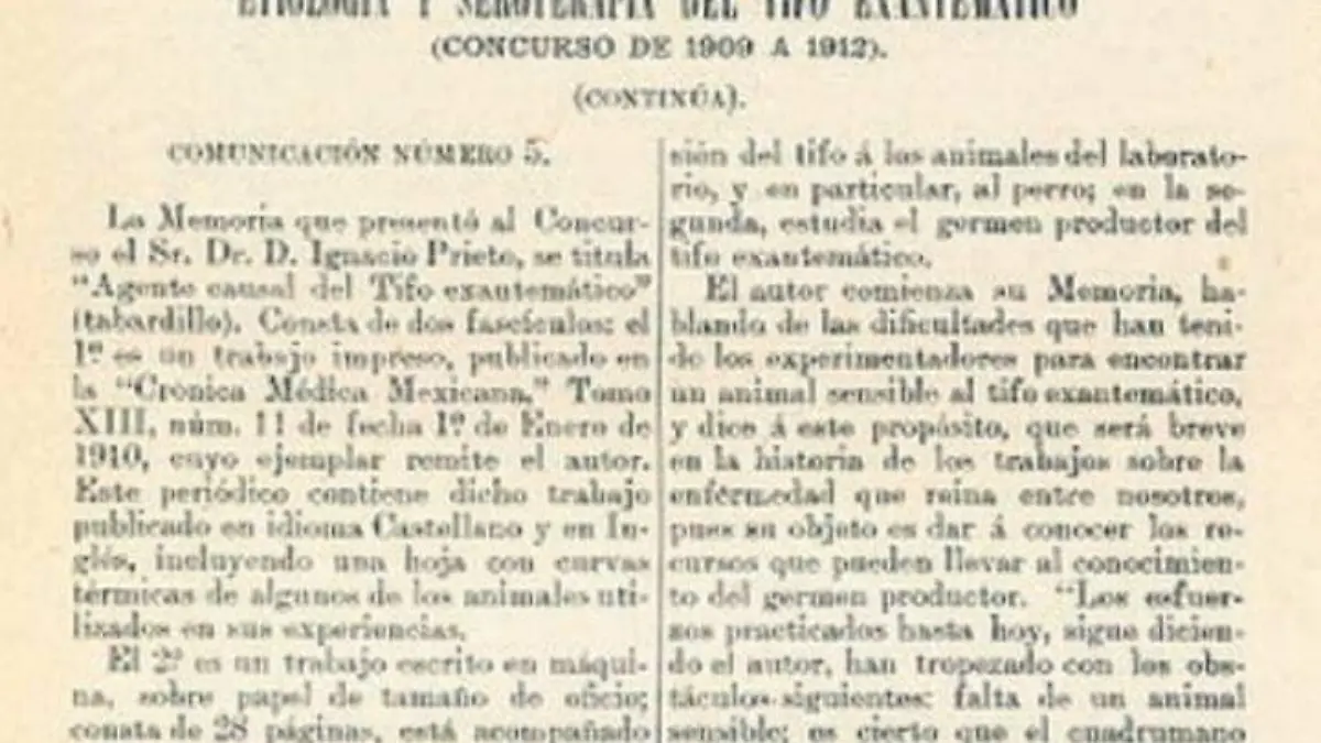 Publicación antigua de la Escuela Nacional de Medicina