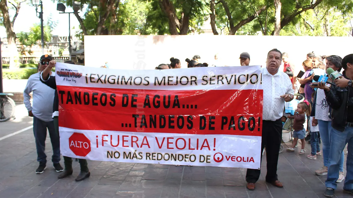 manifestacion contra veolia