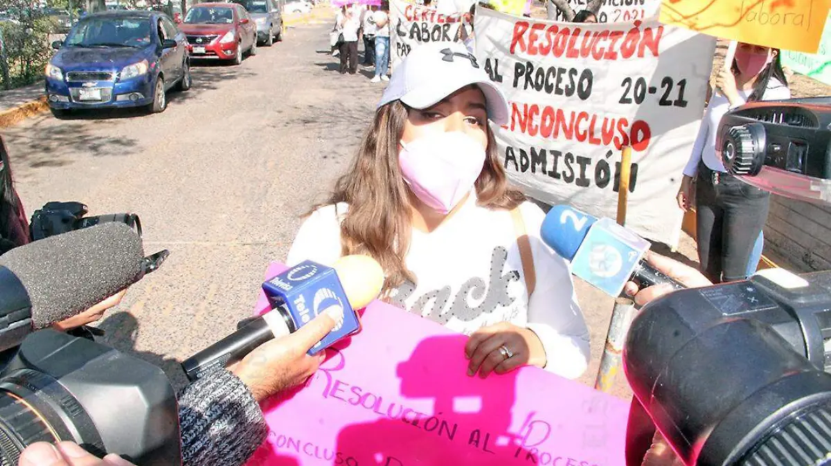Marcela Gallegos, manifestante