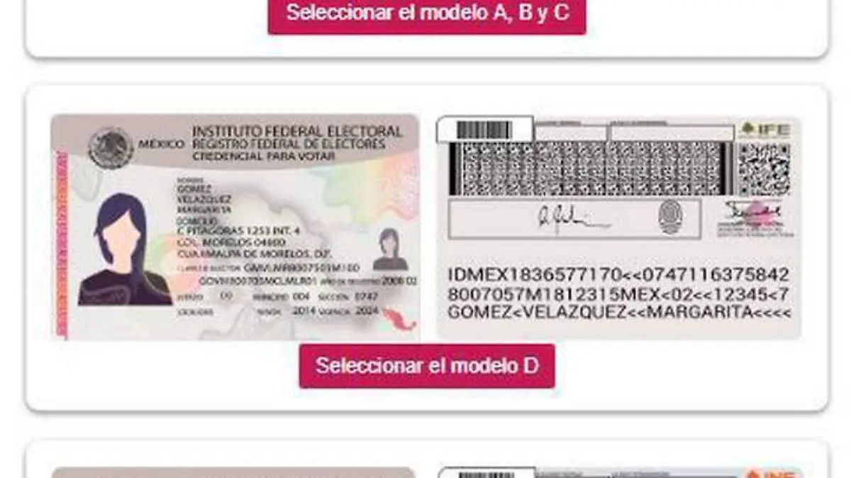 Modelo de identificación 5 