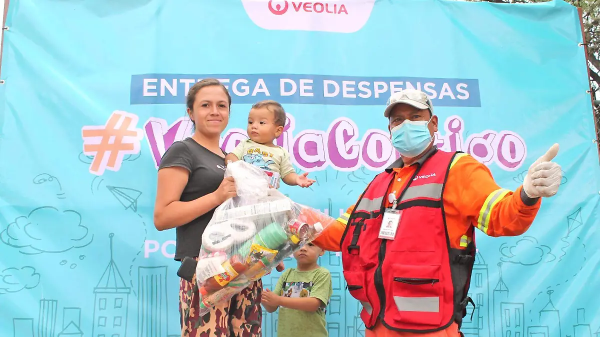entrega de despensas veolia