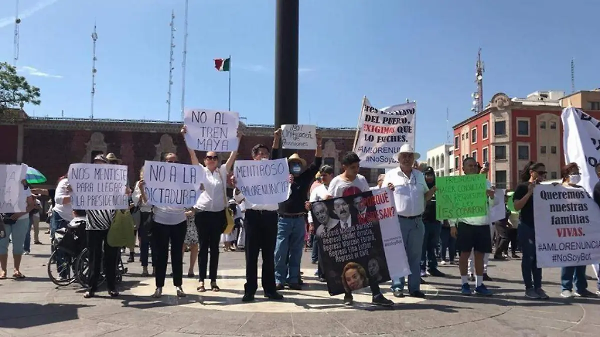 Marcha contra AMLO