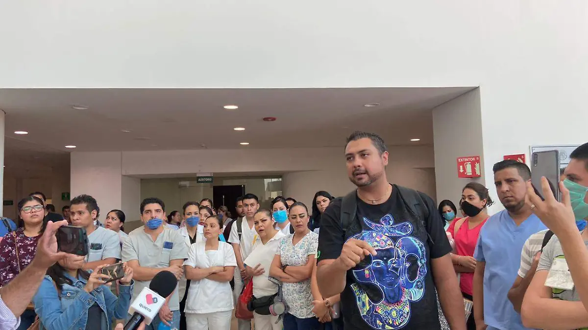 Manifestación trabajadores del IMSS coronavirus 2