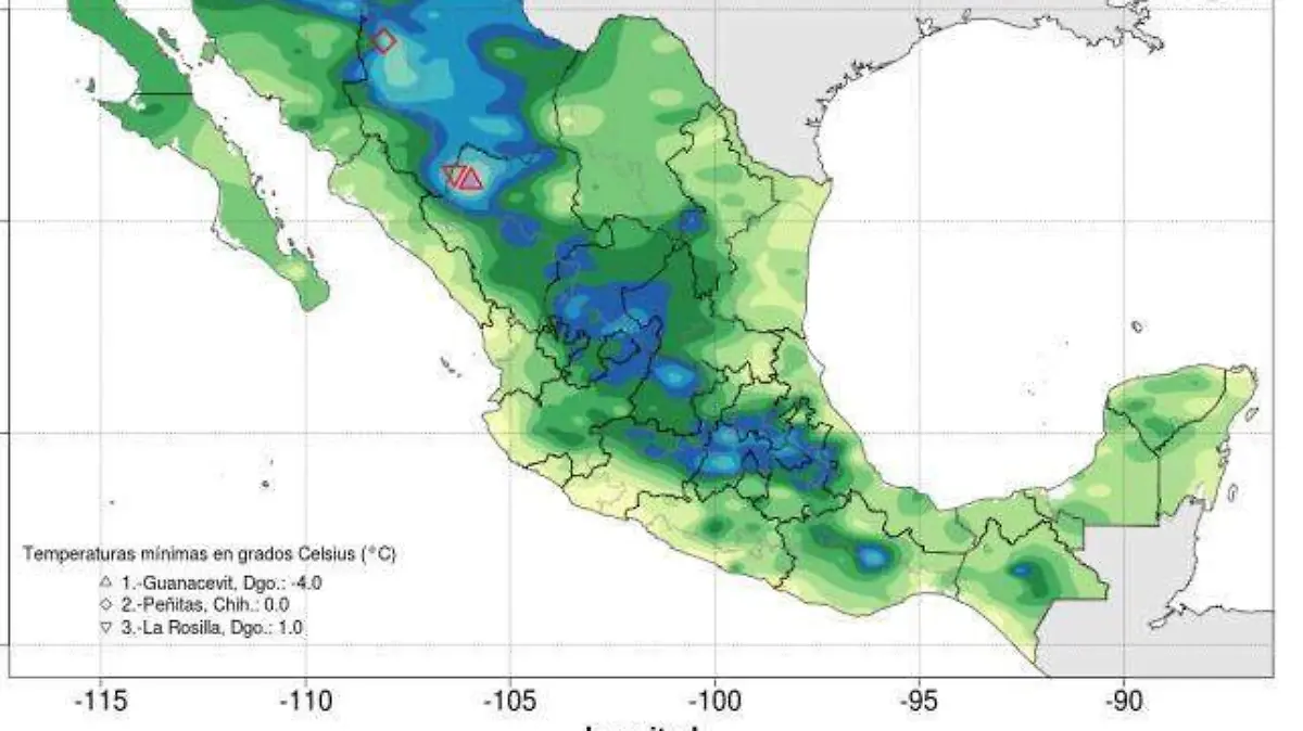 Bajas Temperaturas México