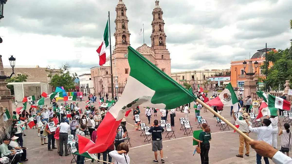Manifestación FRENA agosto 2020