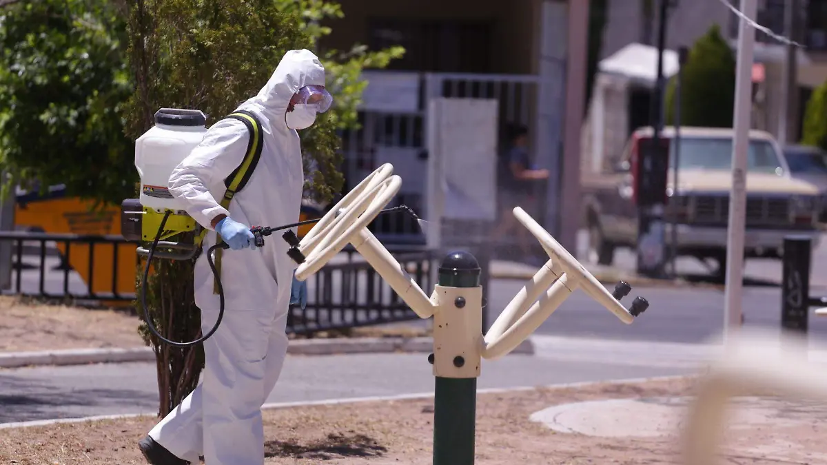 Desinfección de lugares públicos