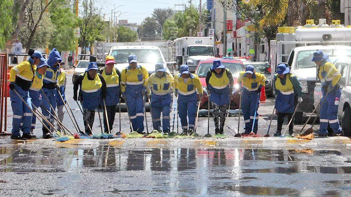 Trabajadores de limpieza
