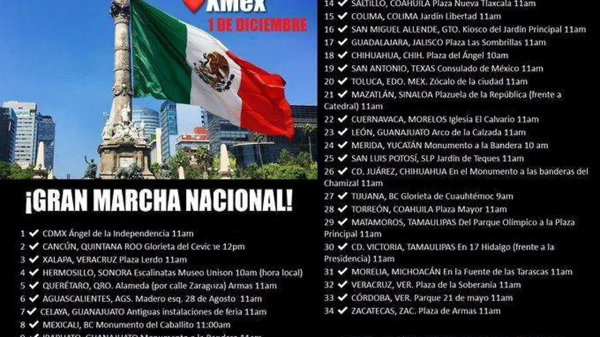 Marcha Chalecos MX 2