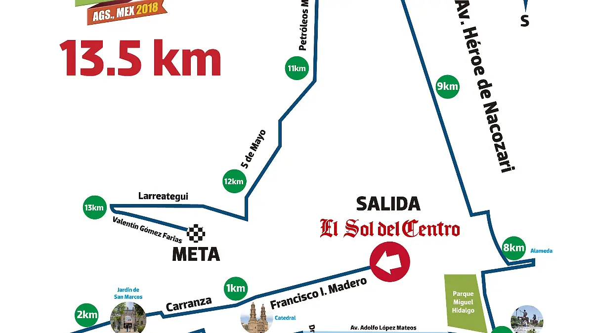 Mapa 13 KM