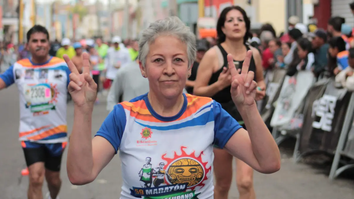 Corredora Maratón Guadalupano