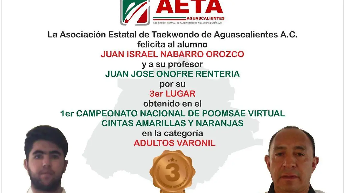 Premio torneo virtual taekwondo 3