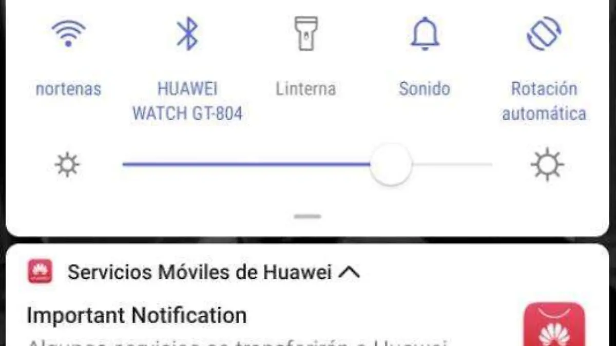 Notificación Huawei