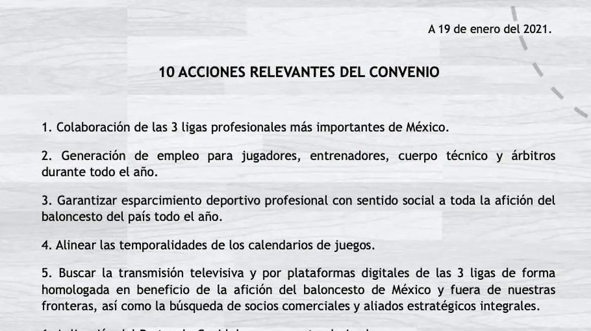 Documento Alianza Ligas Profesionales de Baloncesto