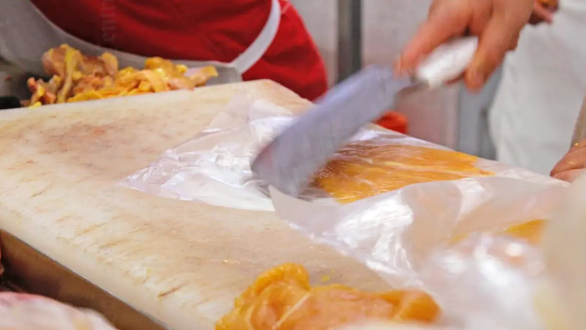 Pollo en carnicería