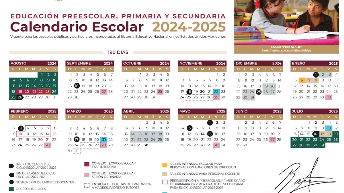 CALENDARIO ESCOLAR 2025