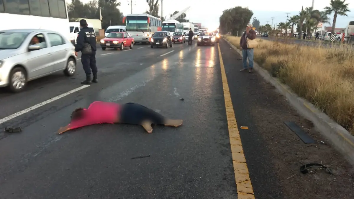 accidente mujer