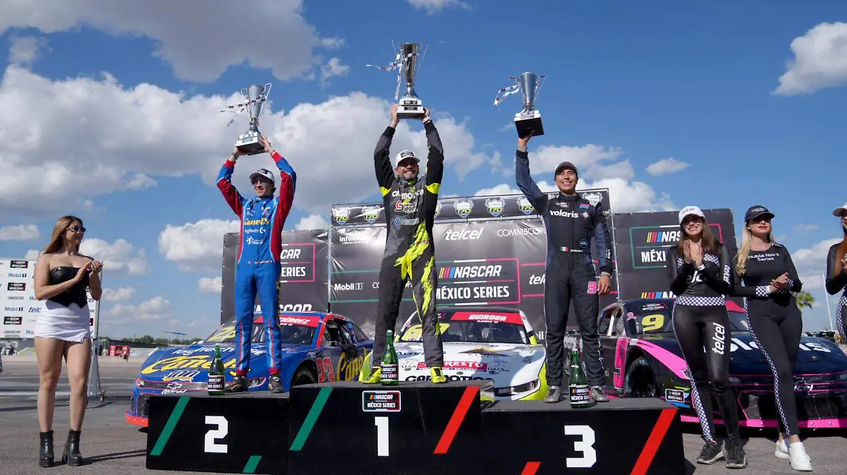 0000PODIO NASCAR MÉXICO GUTIÉRREZ-QUIROGA-ELOY