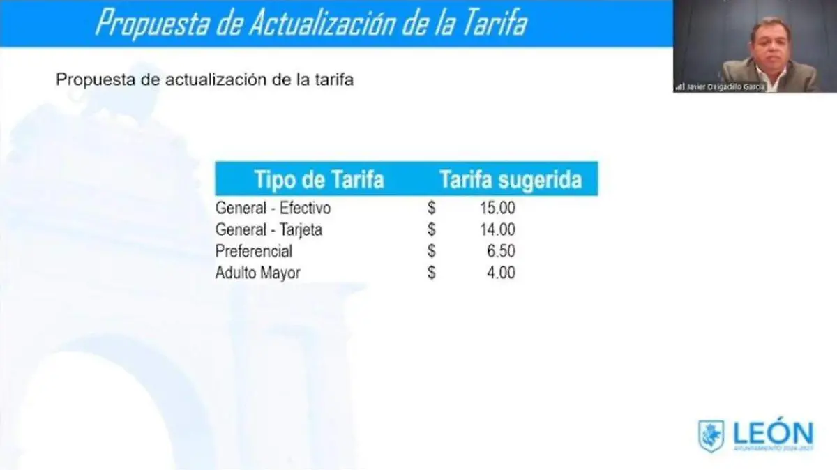 Comisión Mixta Tarifaria | 13 de diciembre de 2024 de la Secretaría del Ayuntamiento León