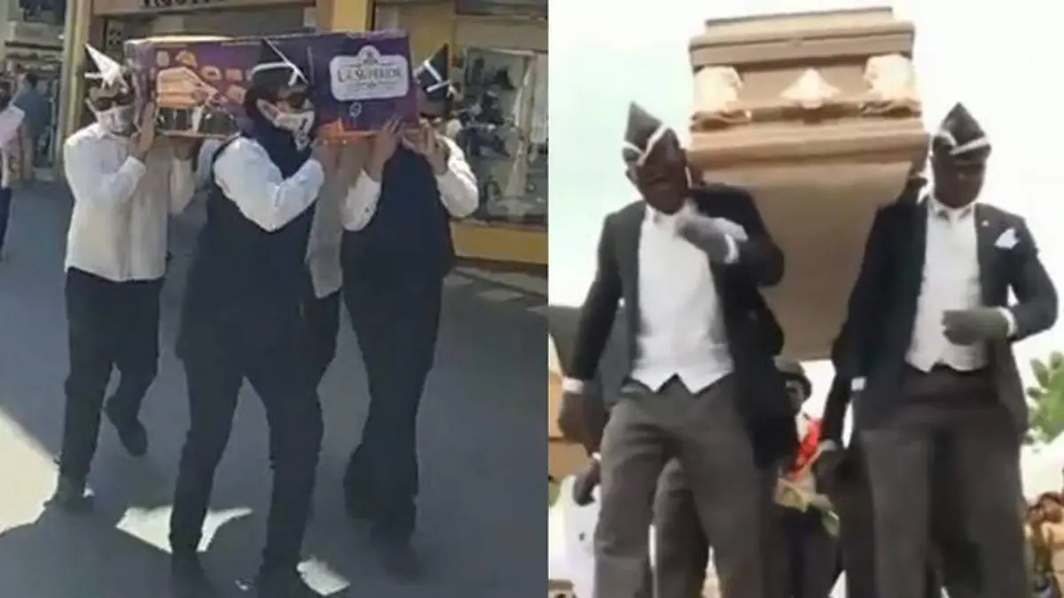 Panadería en SLP recrea baile del ataúd para promocionar pan de muerto