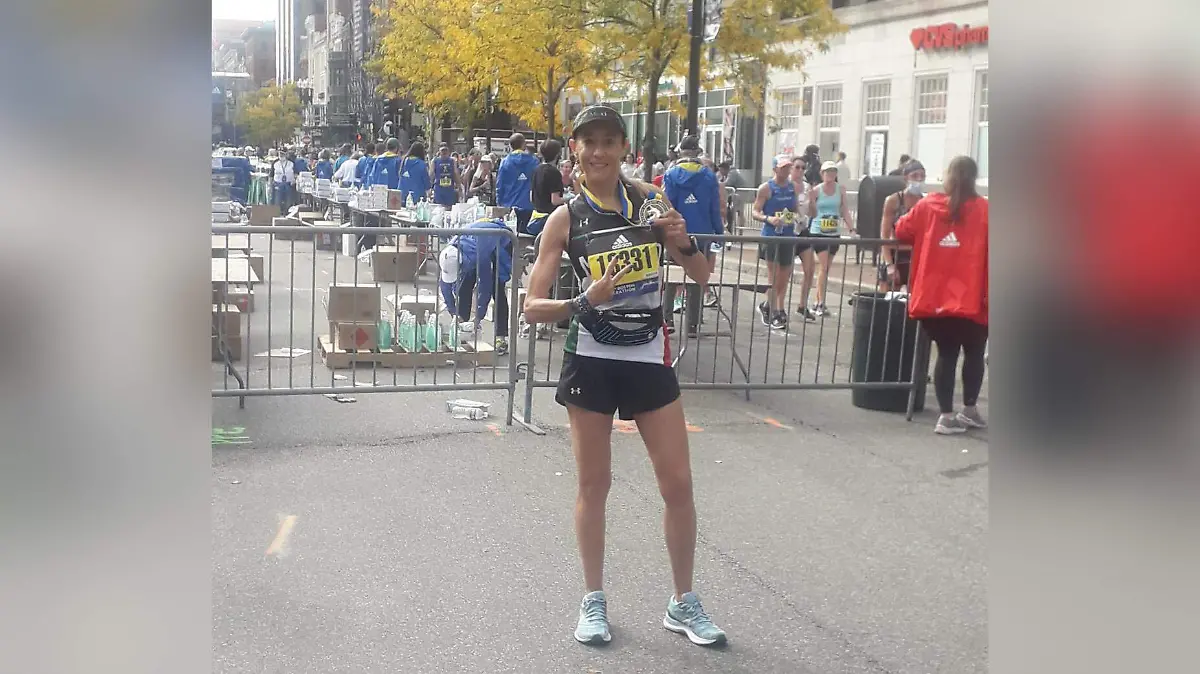 Silvia Campos Maratón Boston