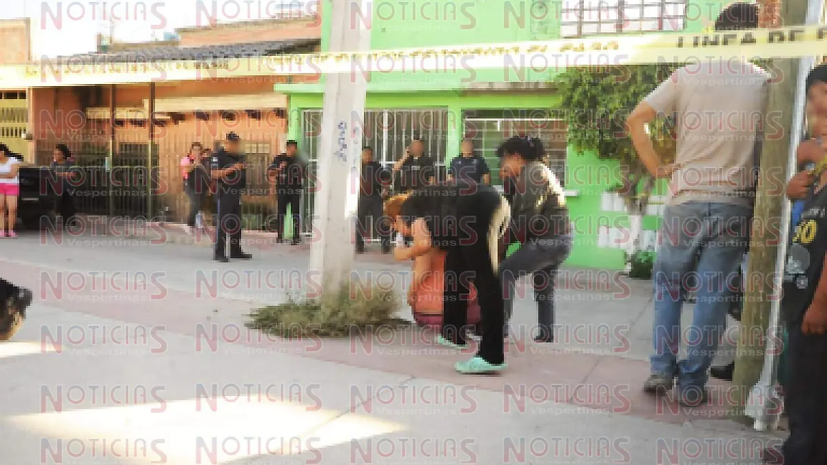 cae barda a niña en leon