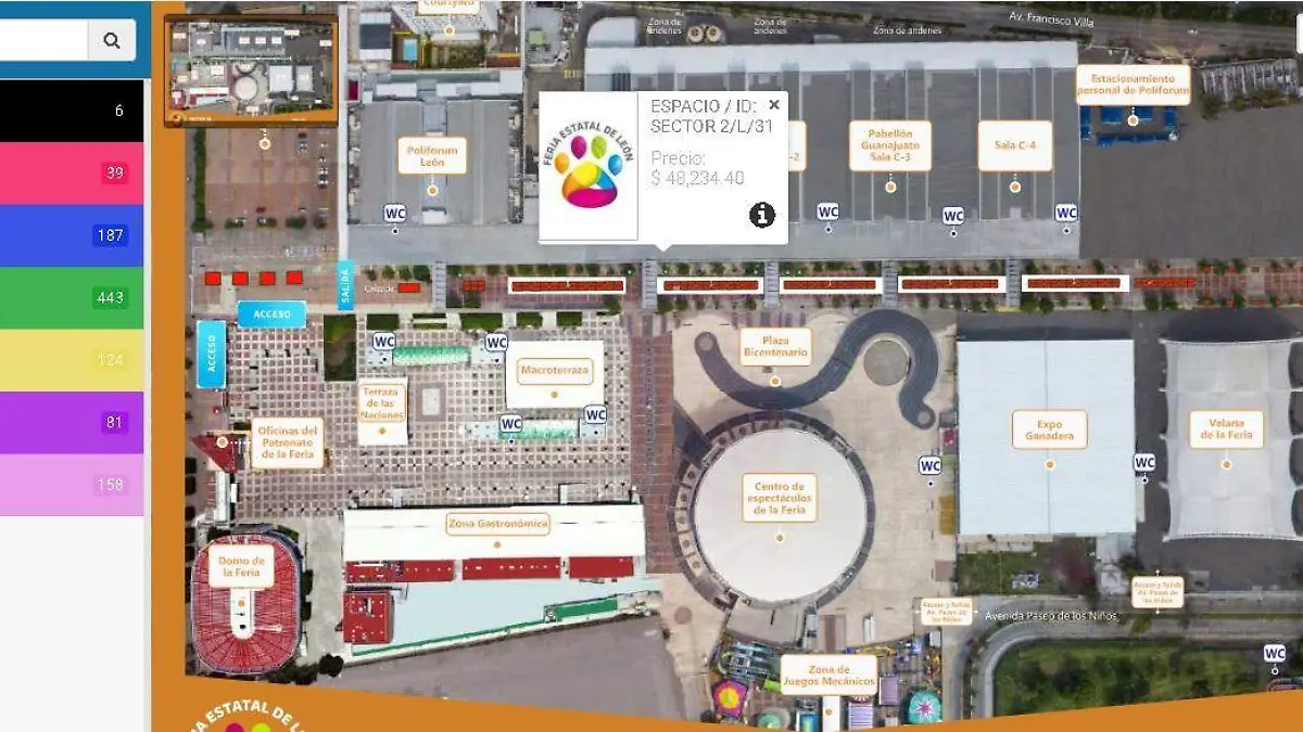 SECTORES DE FERIA 2 - CAPTURA DE PANTALLA