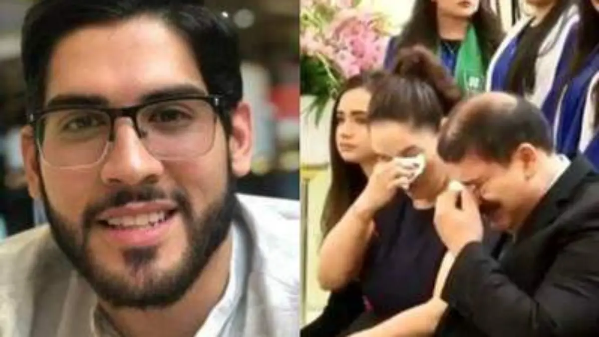 collage Papás de Norberto Ronquillo rompen en llanto al recibir título de su hijo