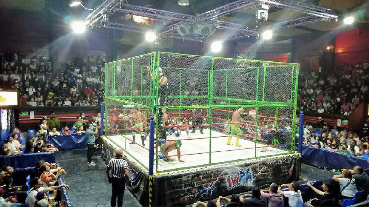 Cortesía IWRG Lucha Libre - Jaula 1