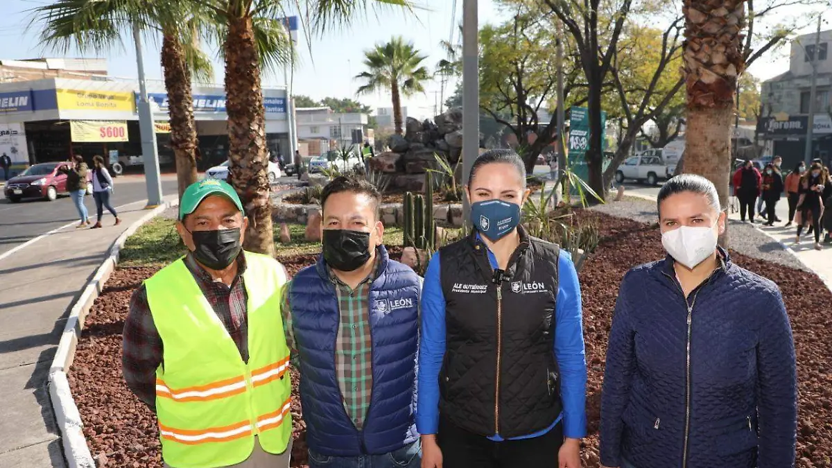 Brindan-mejor-imagen-a-León-a-través-de-programa-Glorietas-al-100-2