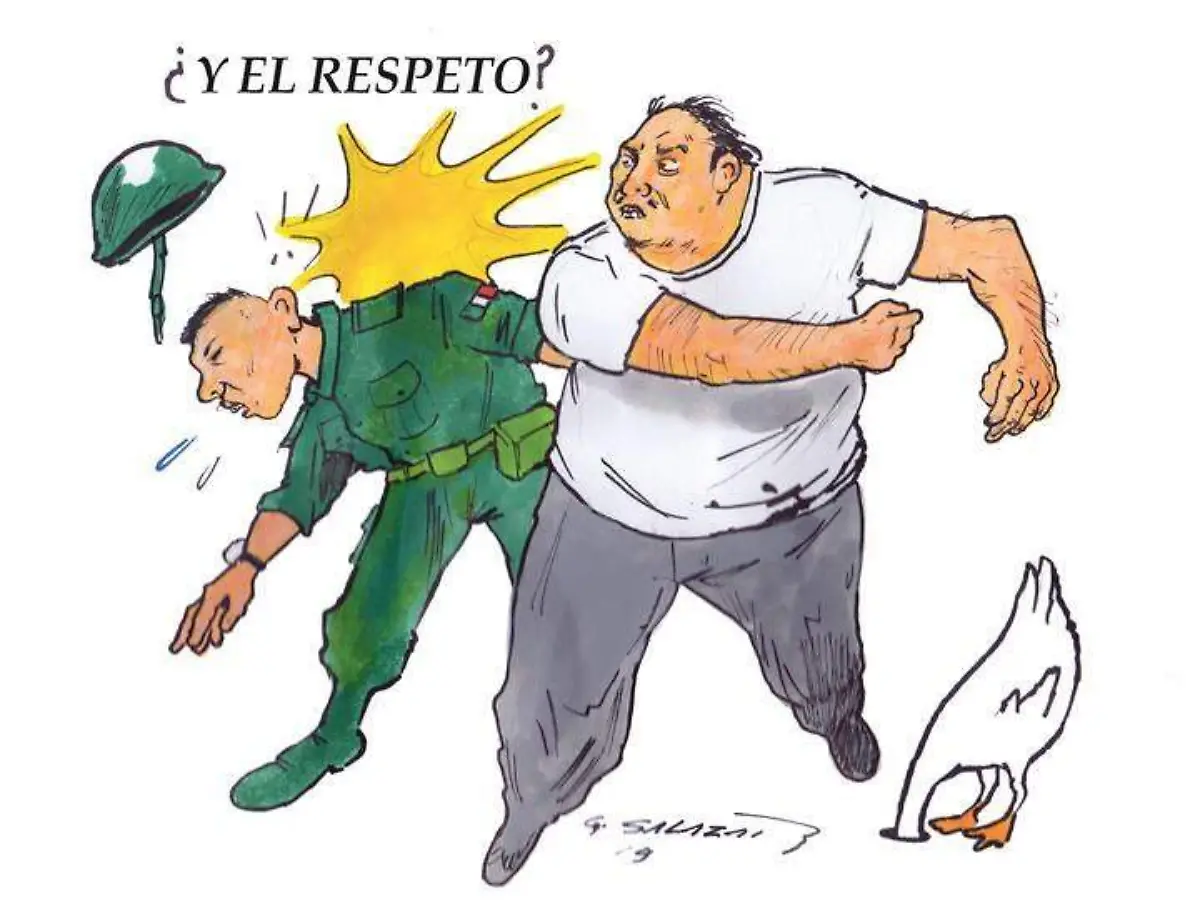 Hoy en el cartón de Salazar - ¿Y EL RESPETO -
