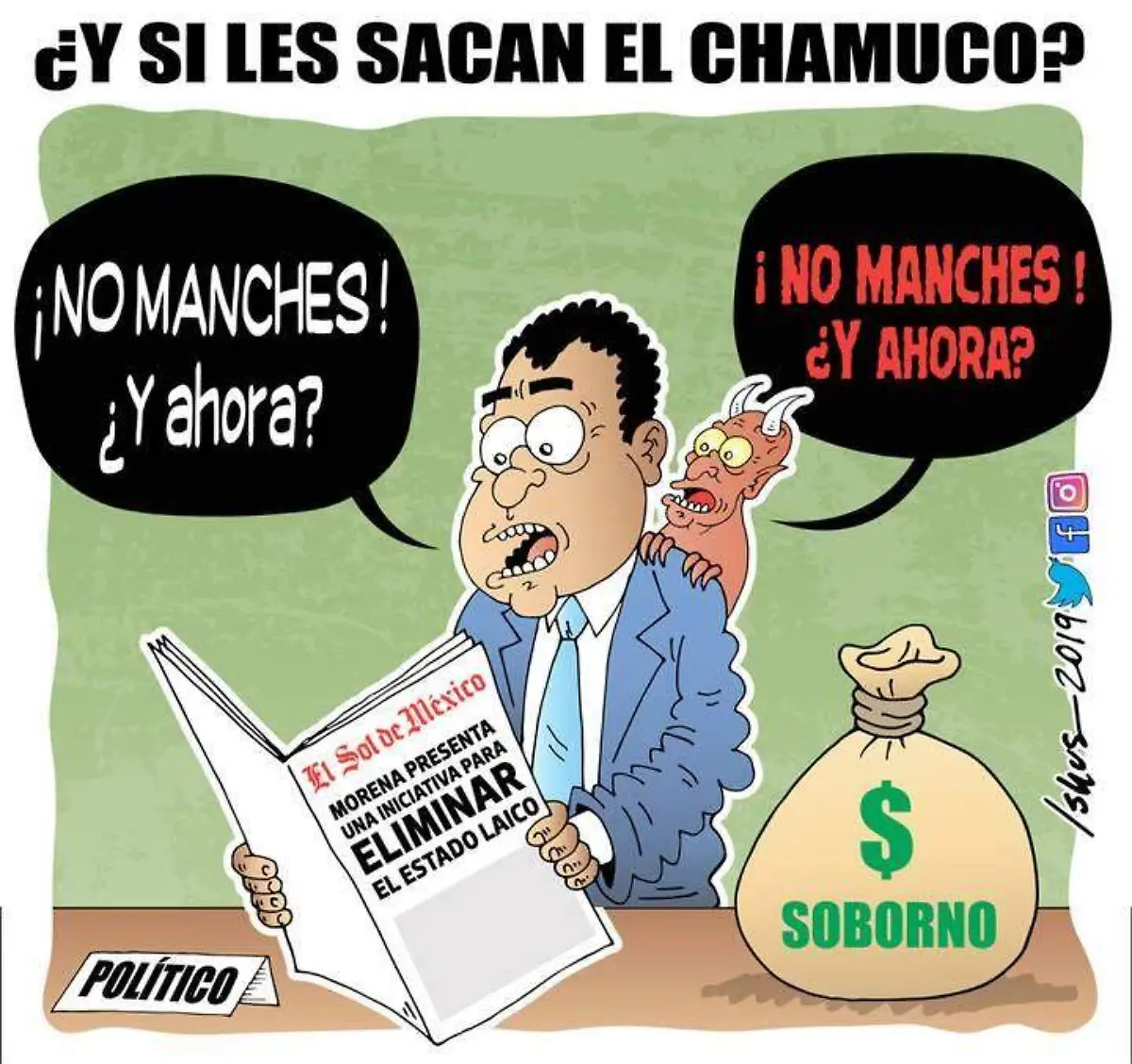 Y si les sacan el chamuco