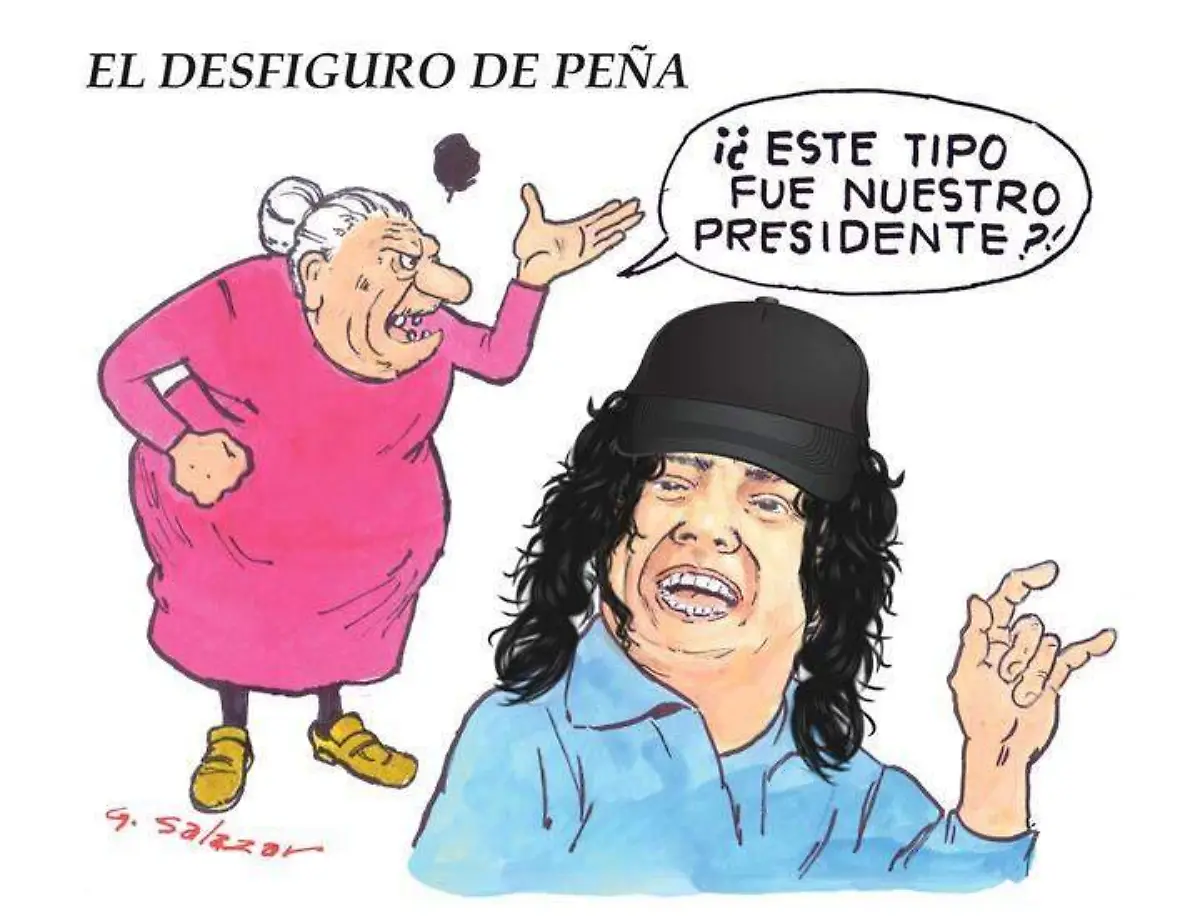 Hoy en el cartón de Salazar - EL DESFIGURO DE PEÑA