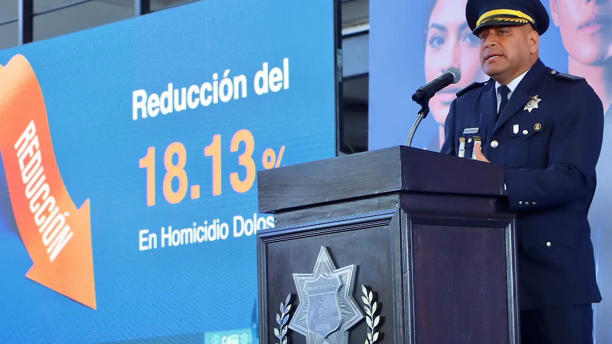 Jorge Guillén Rico rinde su primer informe como Secretario de Seguridad en León