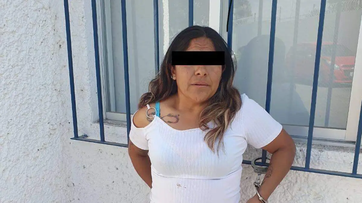 Foto Cortesía SSPPC - DETENIDA DROGA (1)