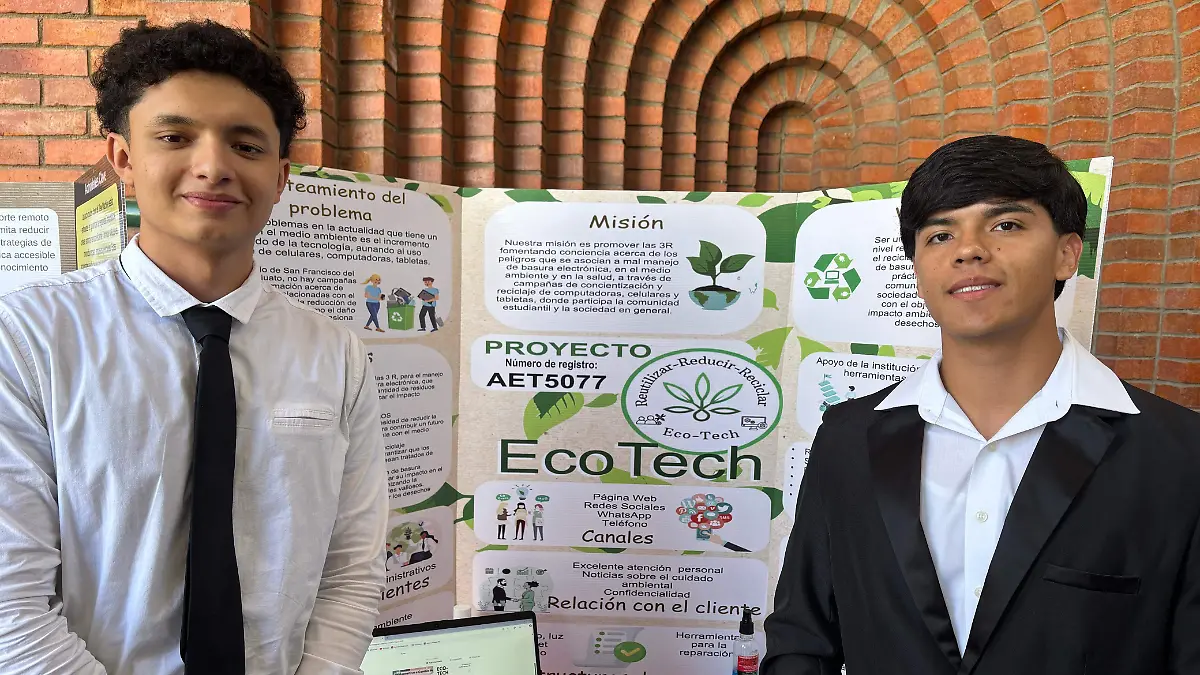 Ulises Gutiérrez Loera y Oziel Pacheco Cabrera crearon una empresa llamada Eco Tech