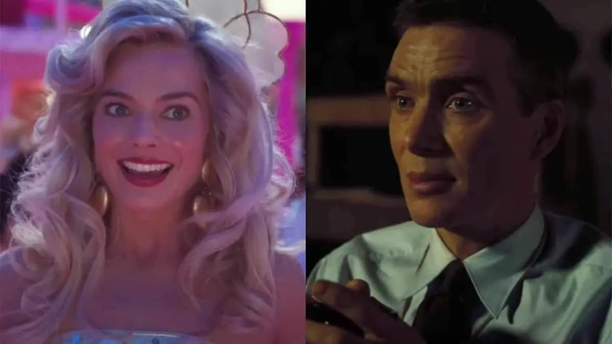 Collage Barbie y Oppenheimer