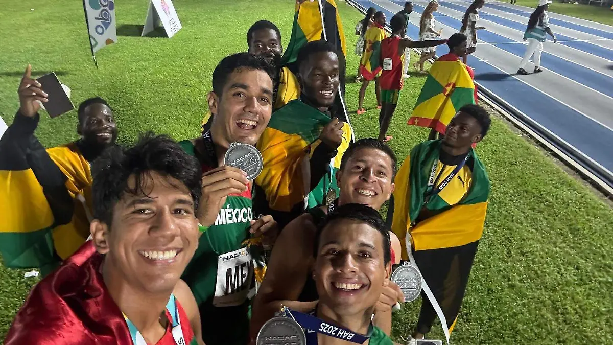 Édgar Ramírez gana plata en 4x400 m en NACAC Bahamas 2025; Cecilia Tamayo queda fuera del podio