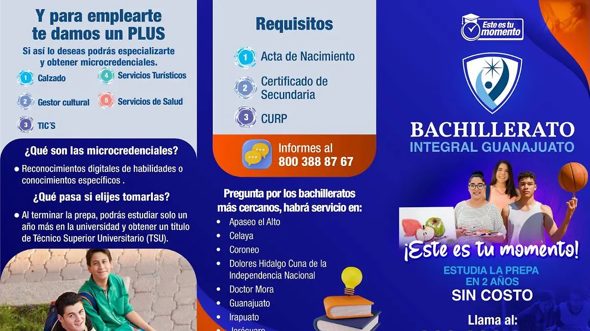 Está es la información general para los jóvenes interesados 