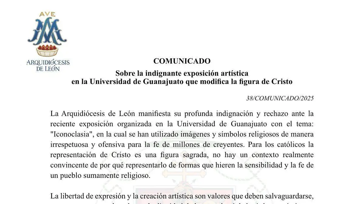 Comunicado Arquidiósesis