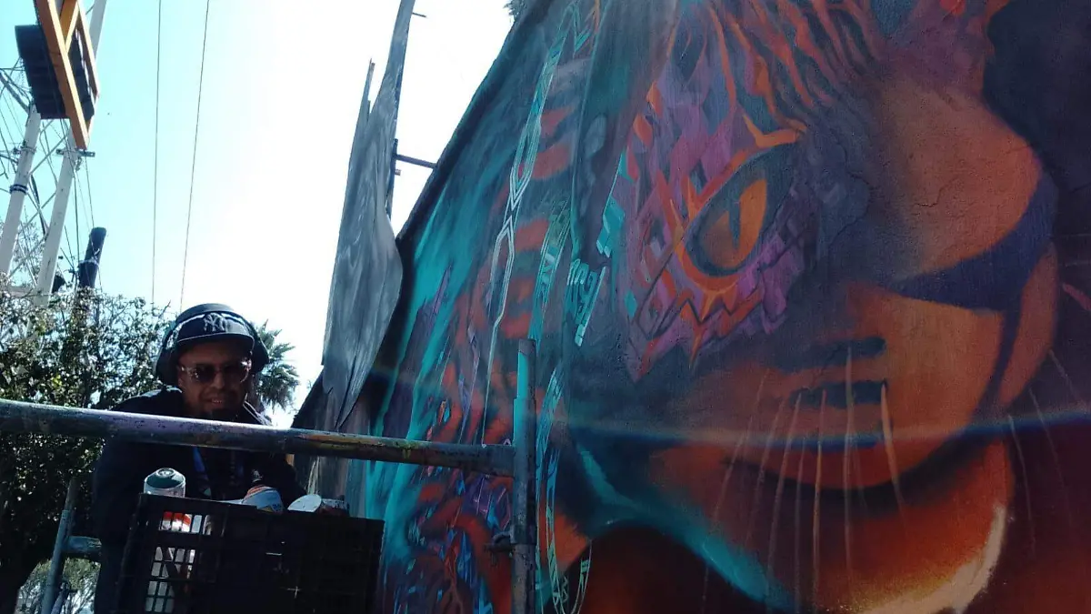 Hugo, uno los felinos guardianes del panteón San Nicolás en León