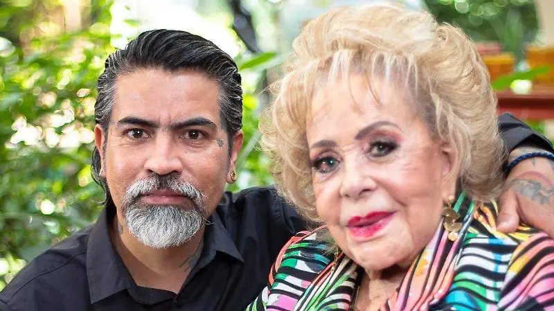Daniel Rivera con Silvia Pinal