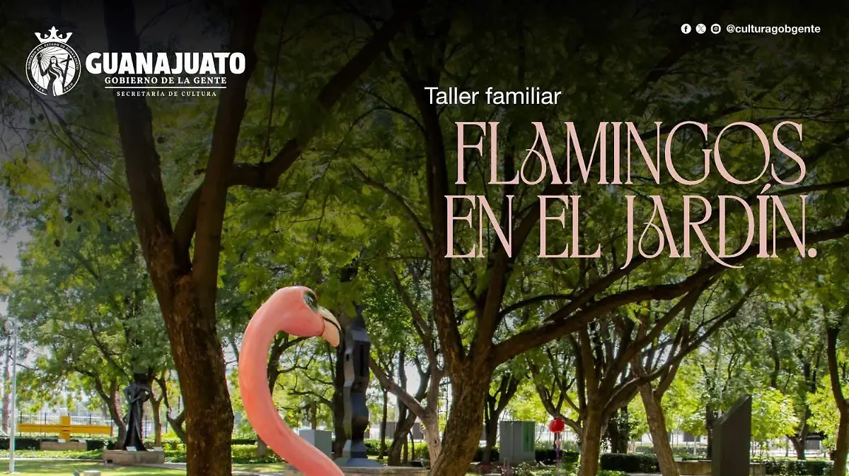 Taller familiar “Flamingos en el Jardín”