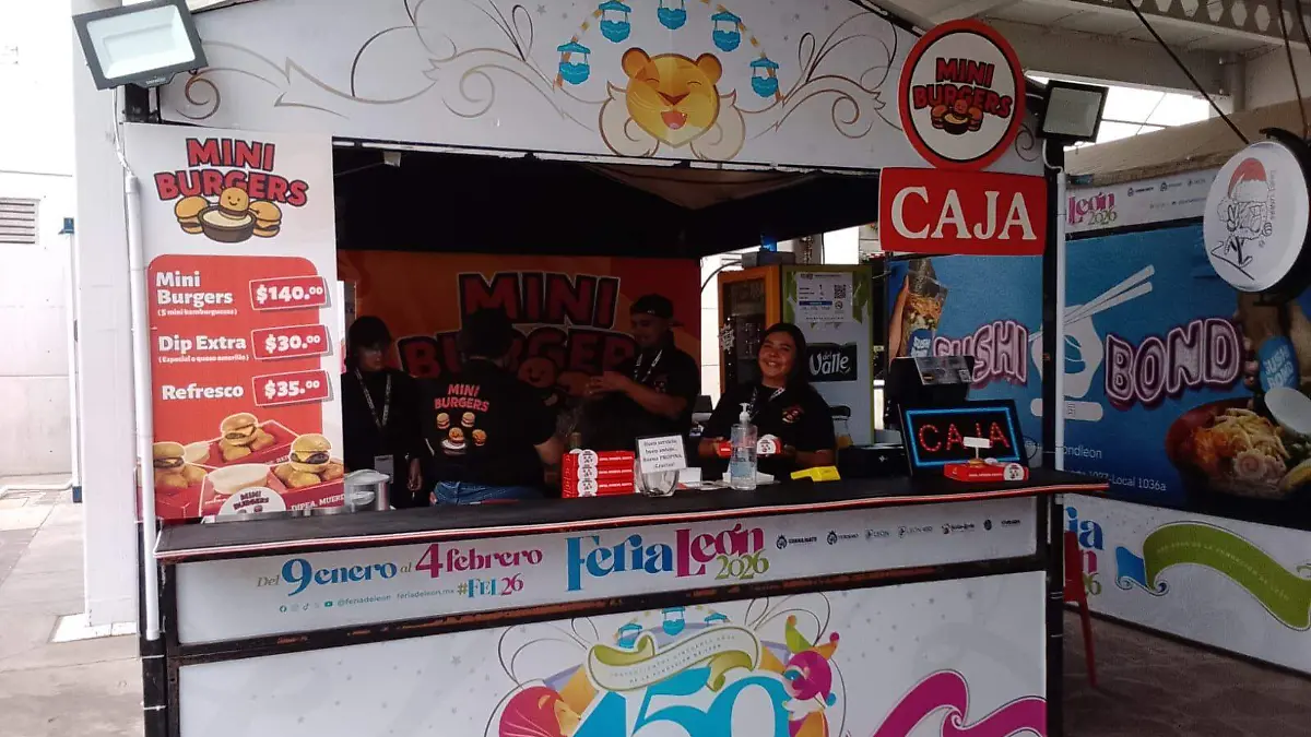 Las hamburguesas más pequeñas del mundo ya están en la Feria de León 2026