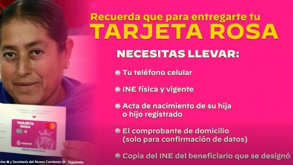 Esta nueva etapa permite elegir a un beneficiario.