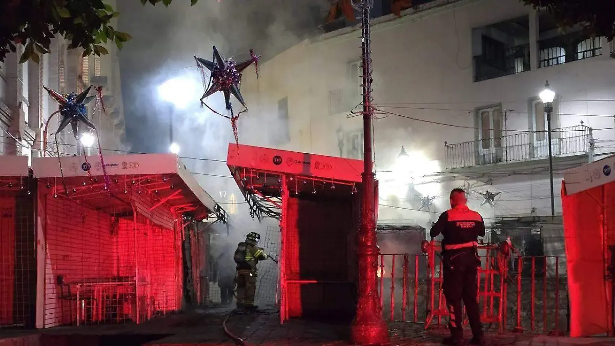 (cortesía) Guanajuato – Tras incendio de locales, comerciantes de Gavira todavía no se reponen 
