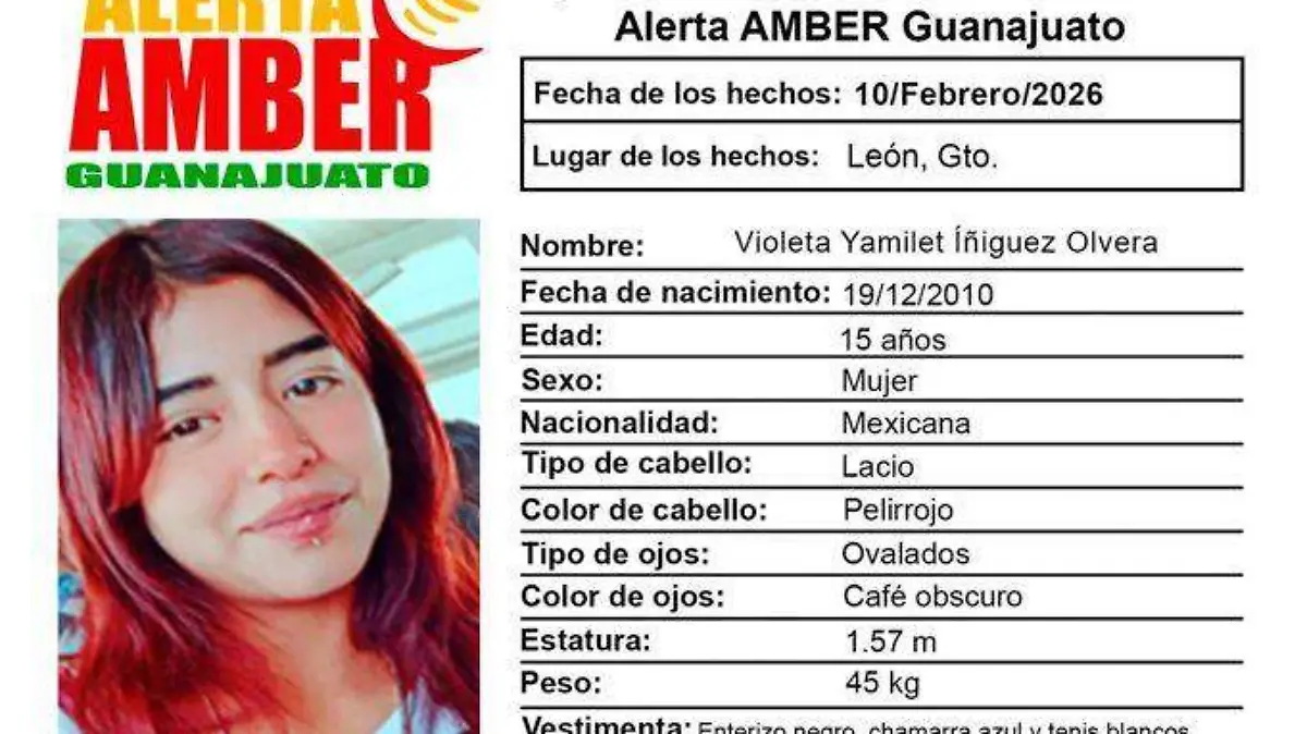 Alerta Protocolo Alba: buscan a mujeres y jóvenes desaparecidos en León y municipios cercanos