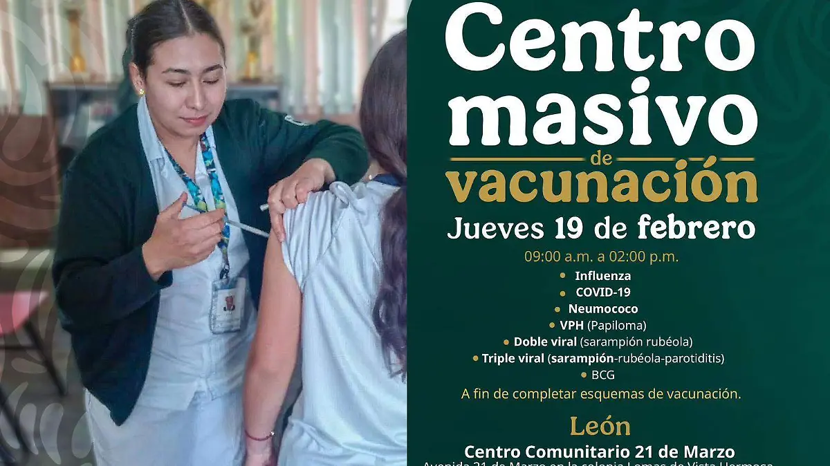 Desde las 9 de la mañana abrirá el centro de vacunación