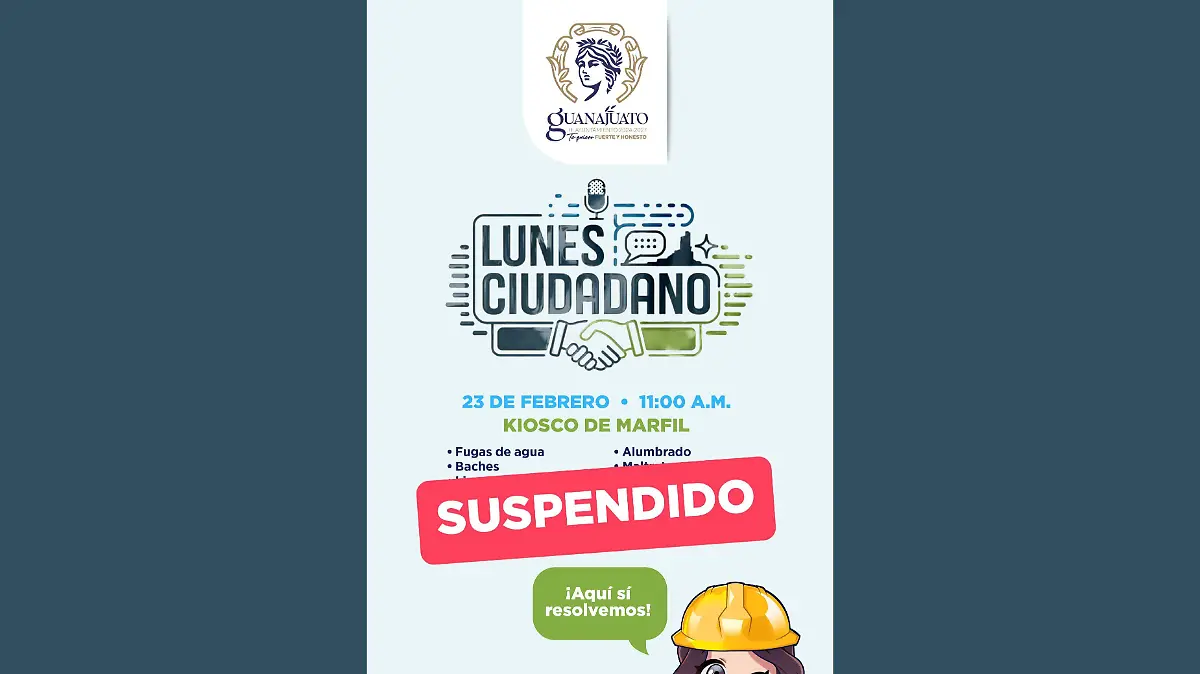 El gobierno municipal suspendió su agenda pública.