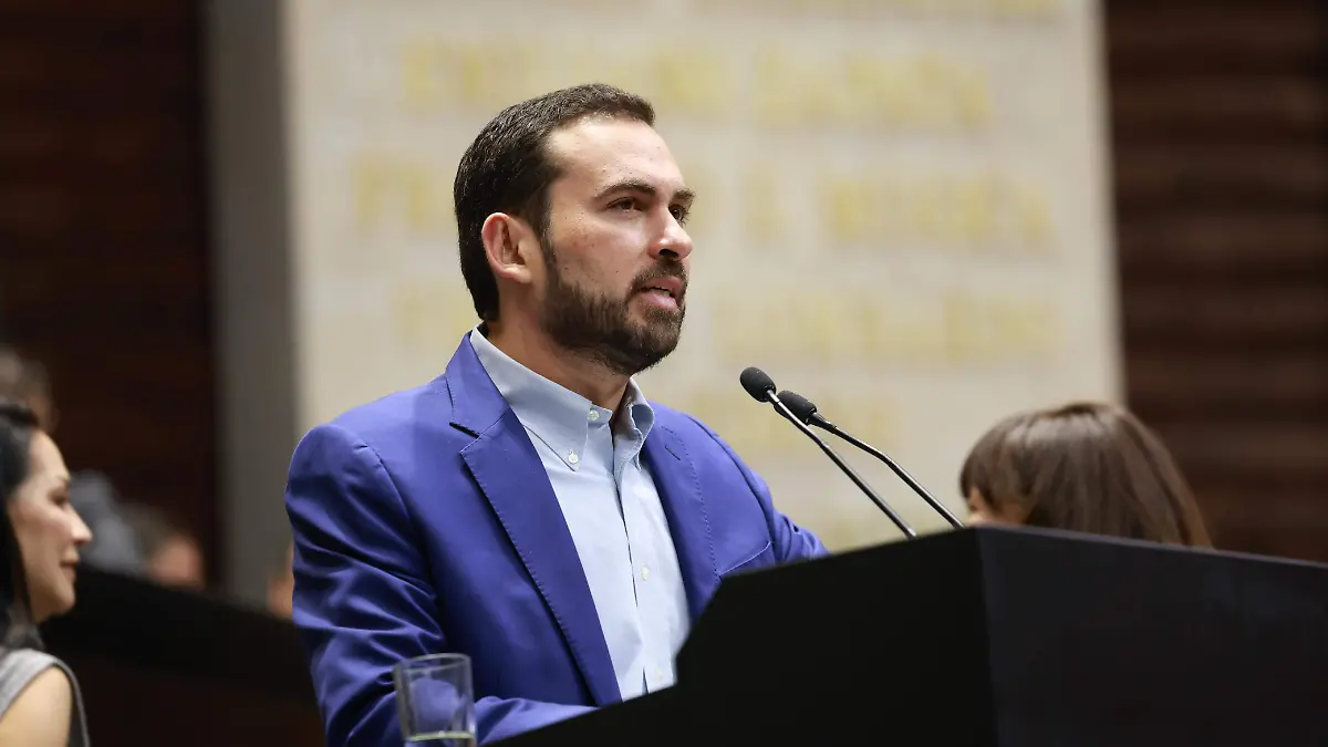 Alan Sahir Márquez Becerra diputado federal por Guanajuato y secretario de la Mesa Directiva de la Cámara de Diputados